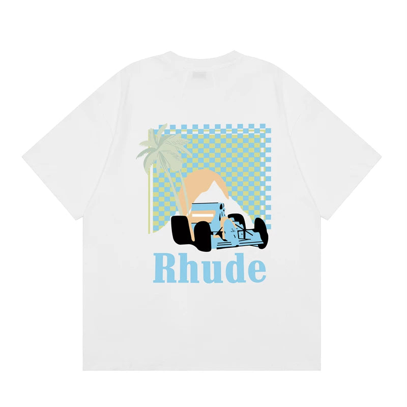 RHUDE High Street Oversized Graphic Pure Cotton T-Shirt