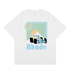 RHUDE High Street Oversized Graphic Pure Cotton T-Shirt