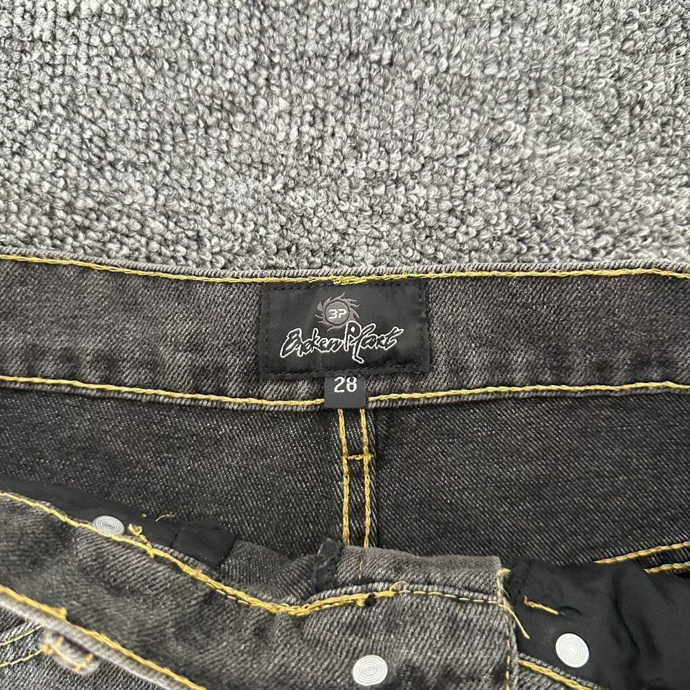 Broken Planet Washed Wide Leg Denim Jeans