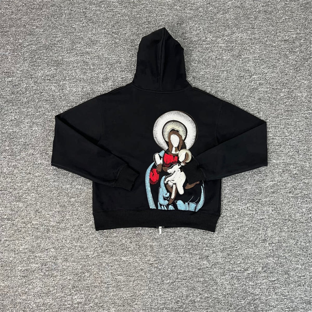 Derchutze Awakening V2 Embroidered Zip Up Hoodie