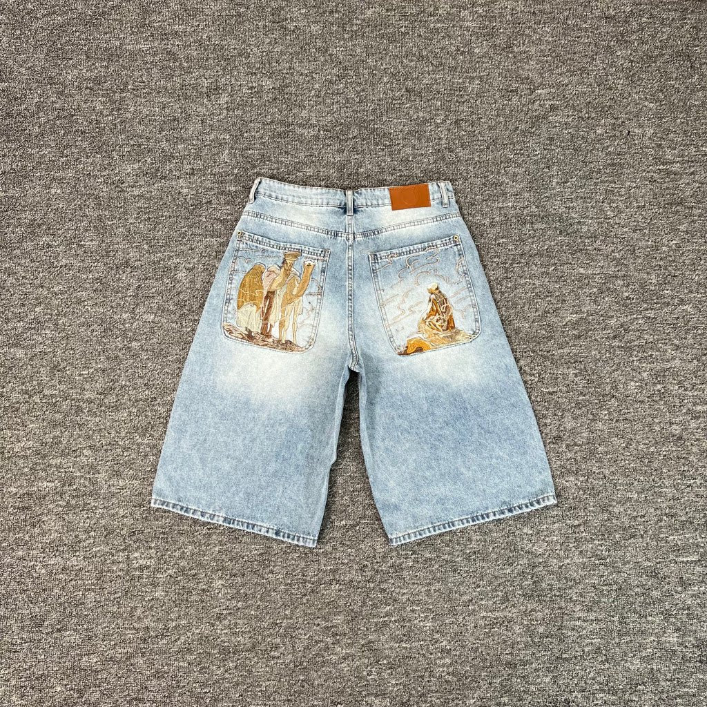 Derschutze Yasmin V3 Embroidered Denim Jorts