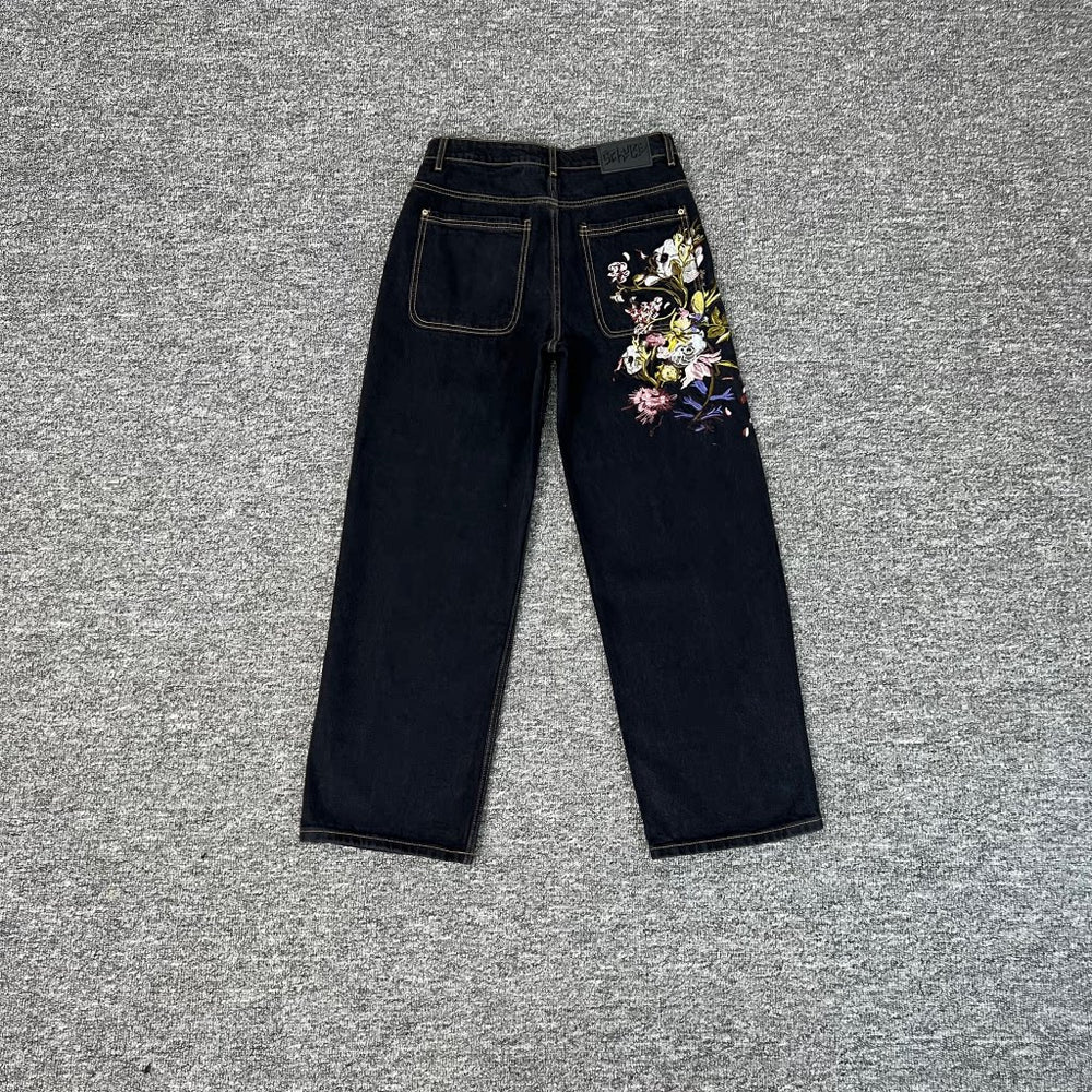 Derchutze Garden Of Eden Embroidered Jeans