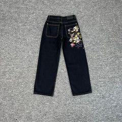Derchutze Garden Of Eden Embroidered Jeans