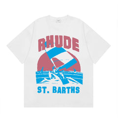RHUDE High Street Oversized Graphic Pure Cotton T-Shirt