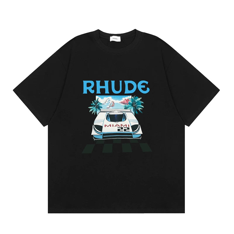 RHUDE High Street Oversized Graphic Pure Cotton T-Shirt