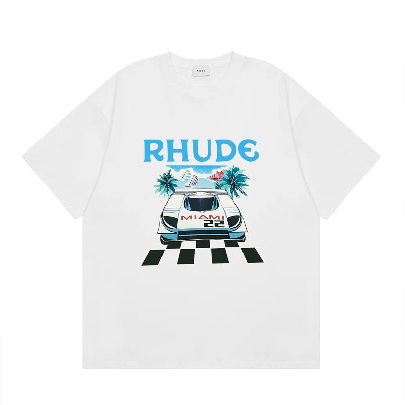 RHUDE High Street Oversized Graphic Pure Cotton T-Shirt