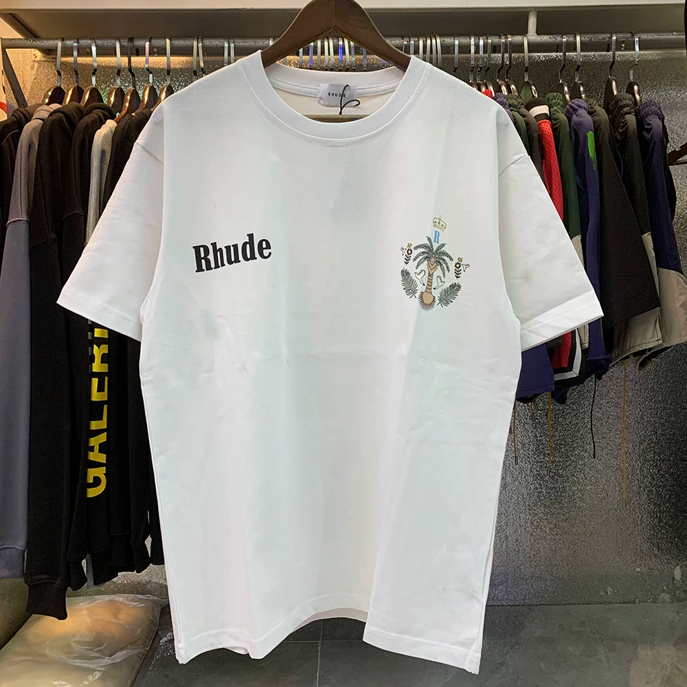 RHUDE Las Palmas Palm Tree Vintage Graphic Tee