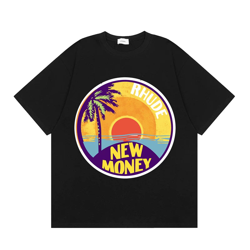 RHUDE High Street Oversized Graphic Pure Cotton T-Shirt
