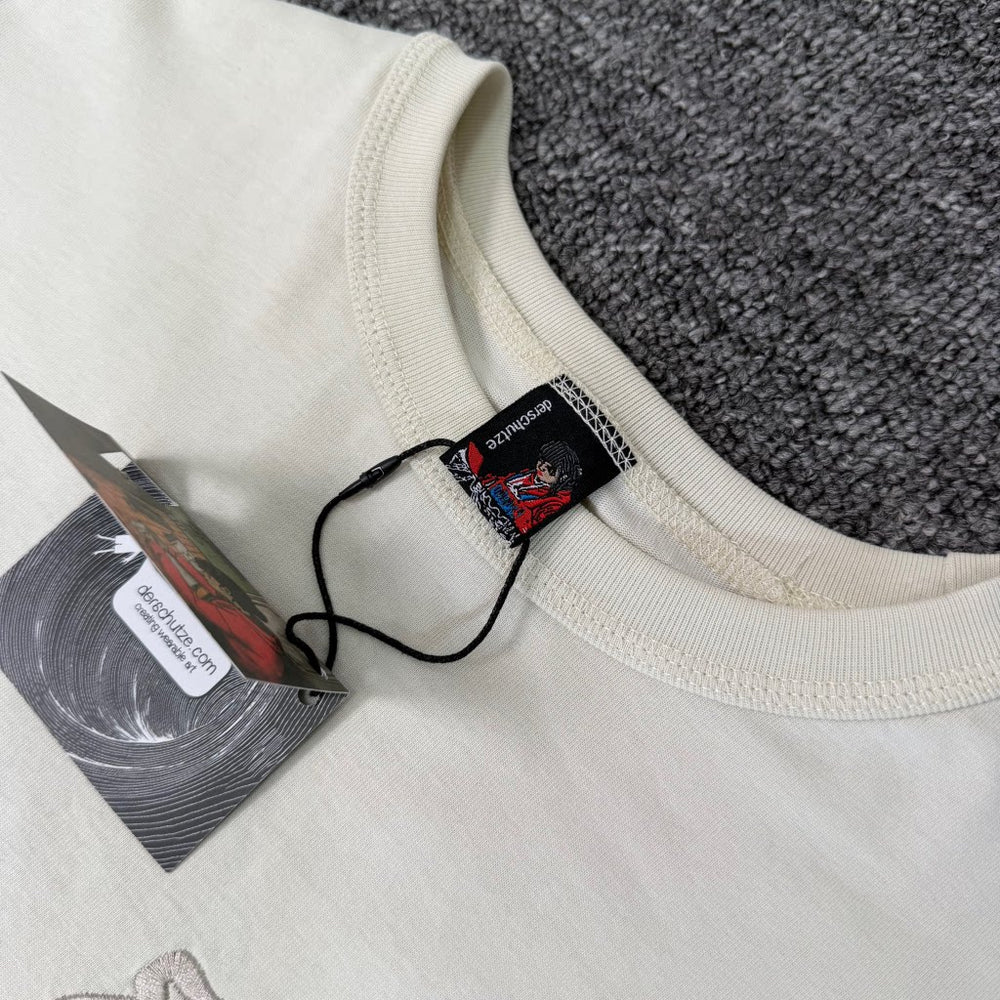 Derschutze Embroidered Character Pure Cotton Tee