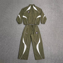Broken Planet Color Block Stand Collar Tracksuit Set