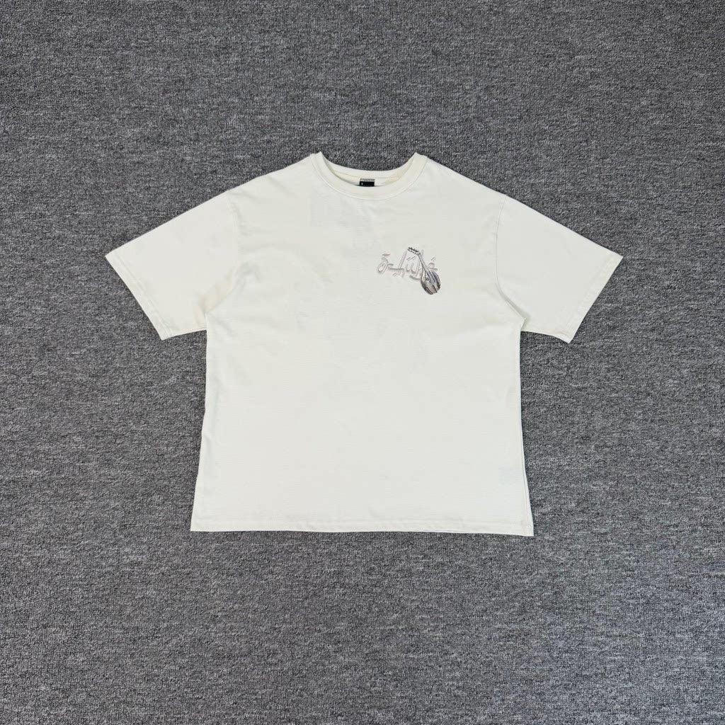 Derschutze Embroidered Character Pure Cotton Tee