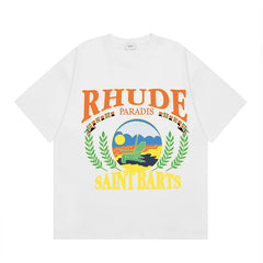 RHUDE High Street Oversized Graphic Pure Cotton T-Shirt