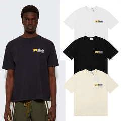 RHUDE Minimalist Small Logo Pure Cotton Summer Tee