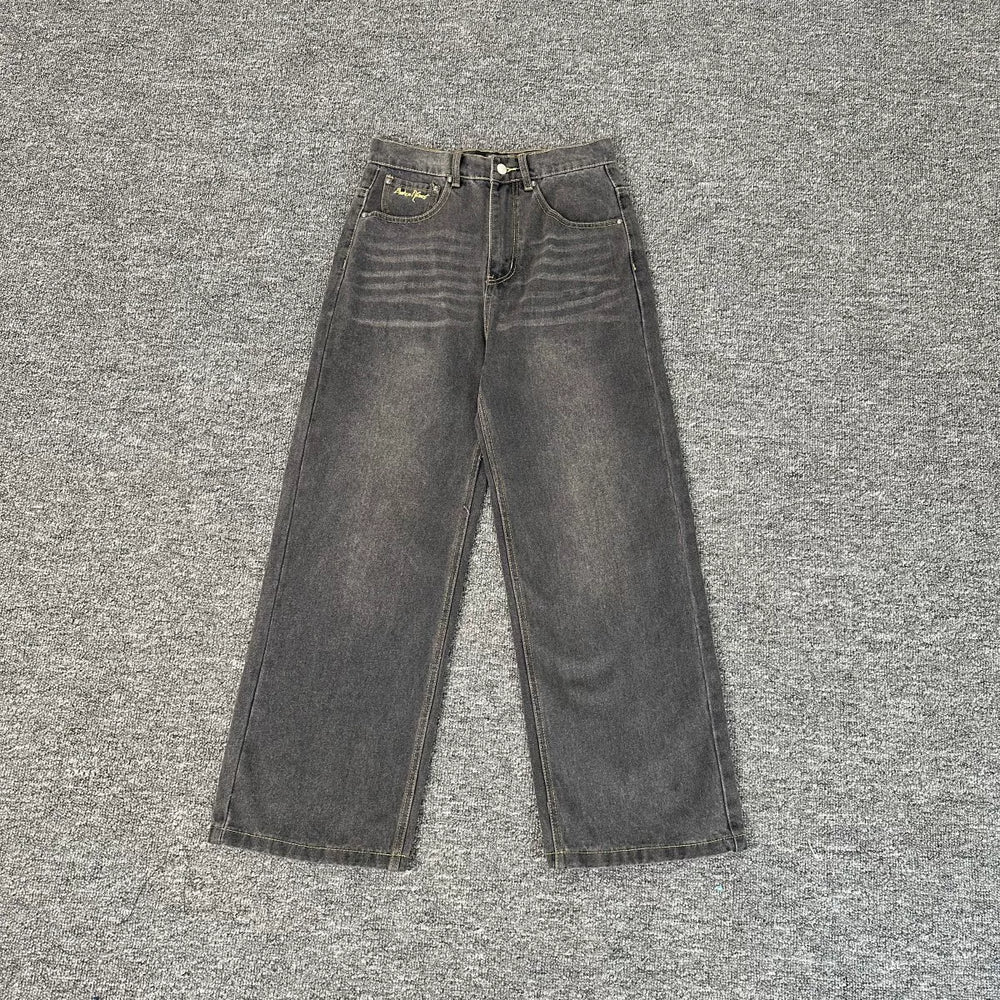 Broken Planet Washed Wide Leg Denim Jeans