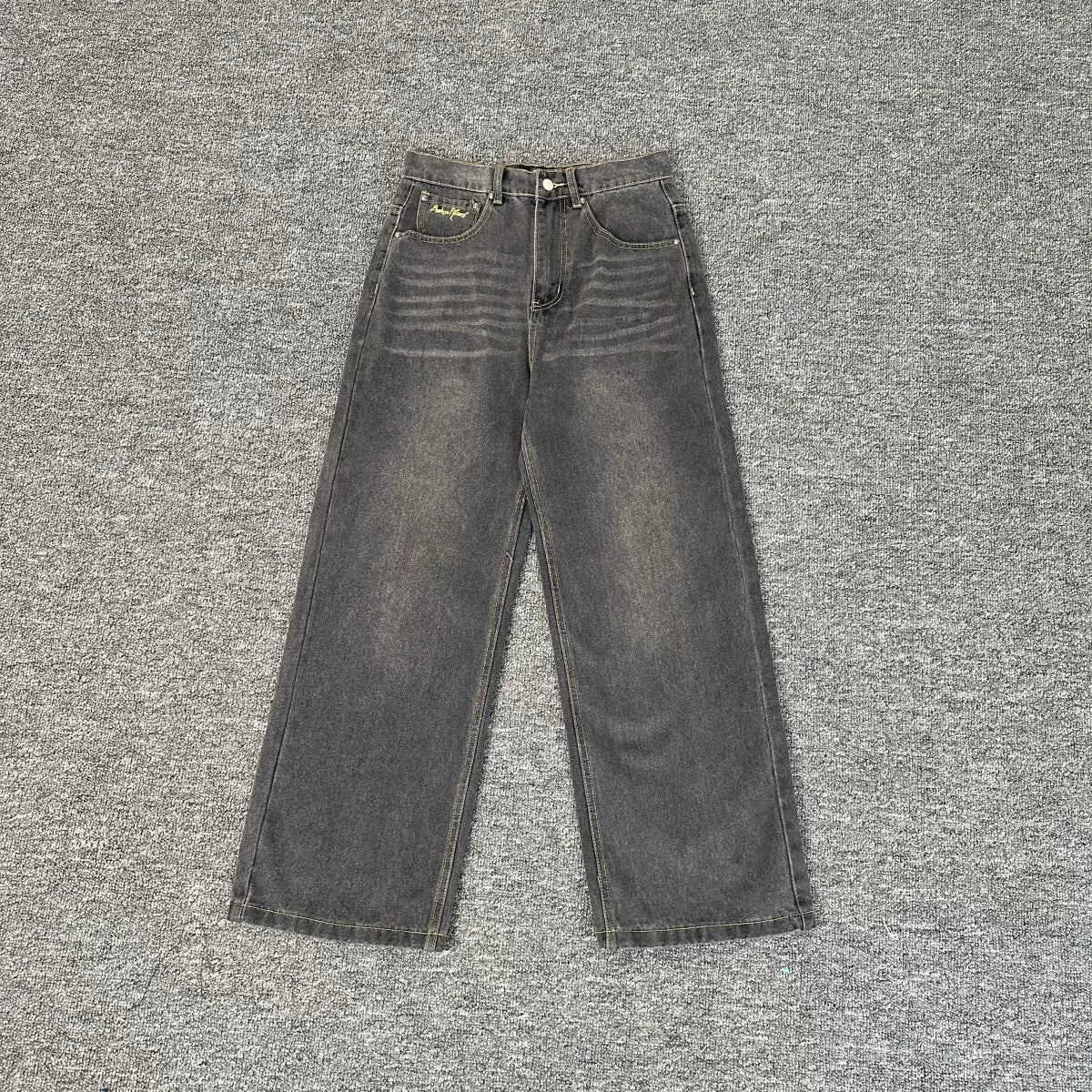 Broken Planet Washed Wide Leg Denim Jeans
