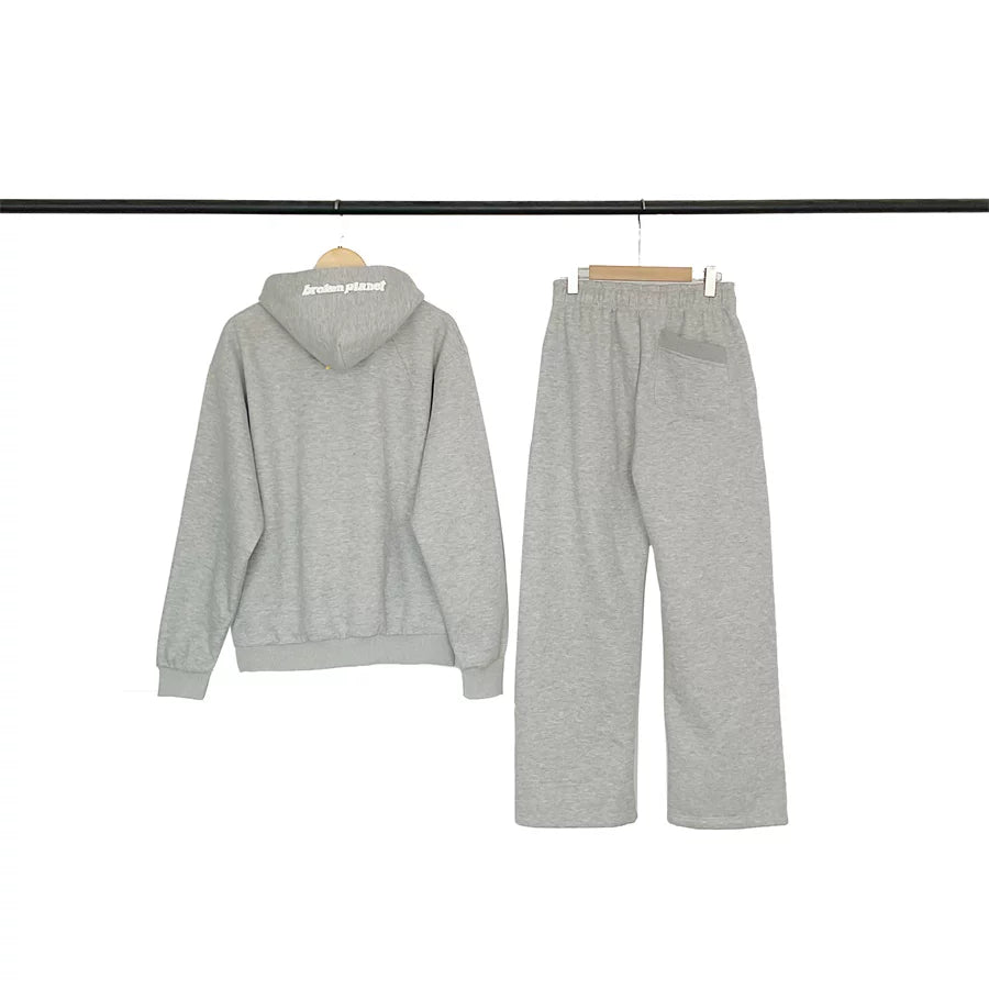Broken Planet Fleece Pullover Hoodie Tracksuit Set