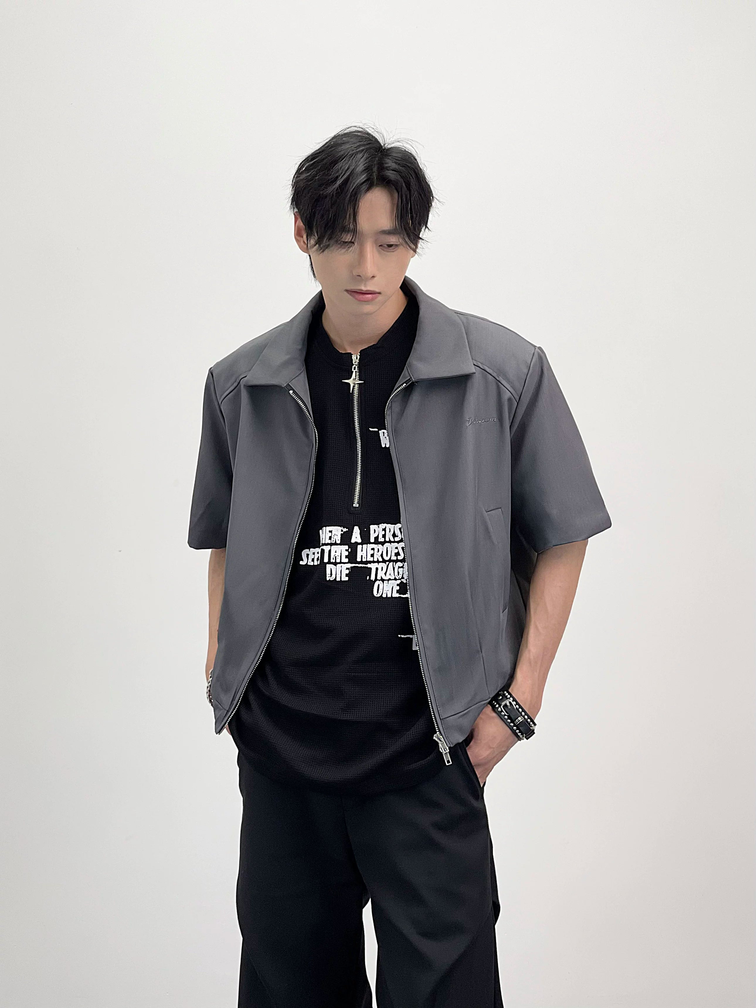 A knife American style cleanfit short jacket
