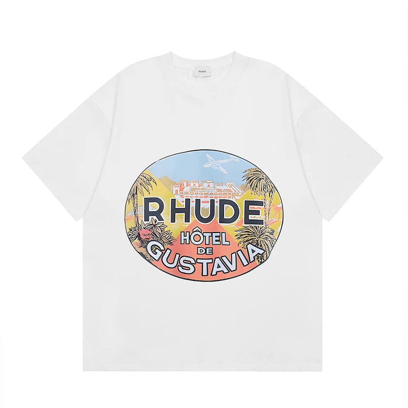 RHUDE High Street Oversized Graphic Pure Cotton T-Shirt