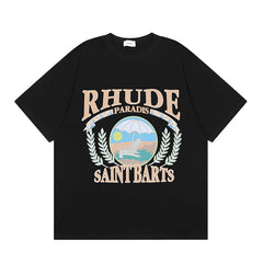 RHUDE High Street Oversized Graphic Pure Cotton T-Shirt