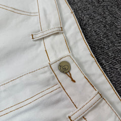 DerschutzeGoddess Embroidered Loose Denim Shorts