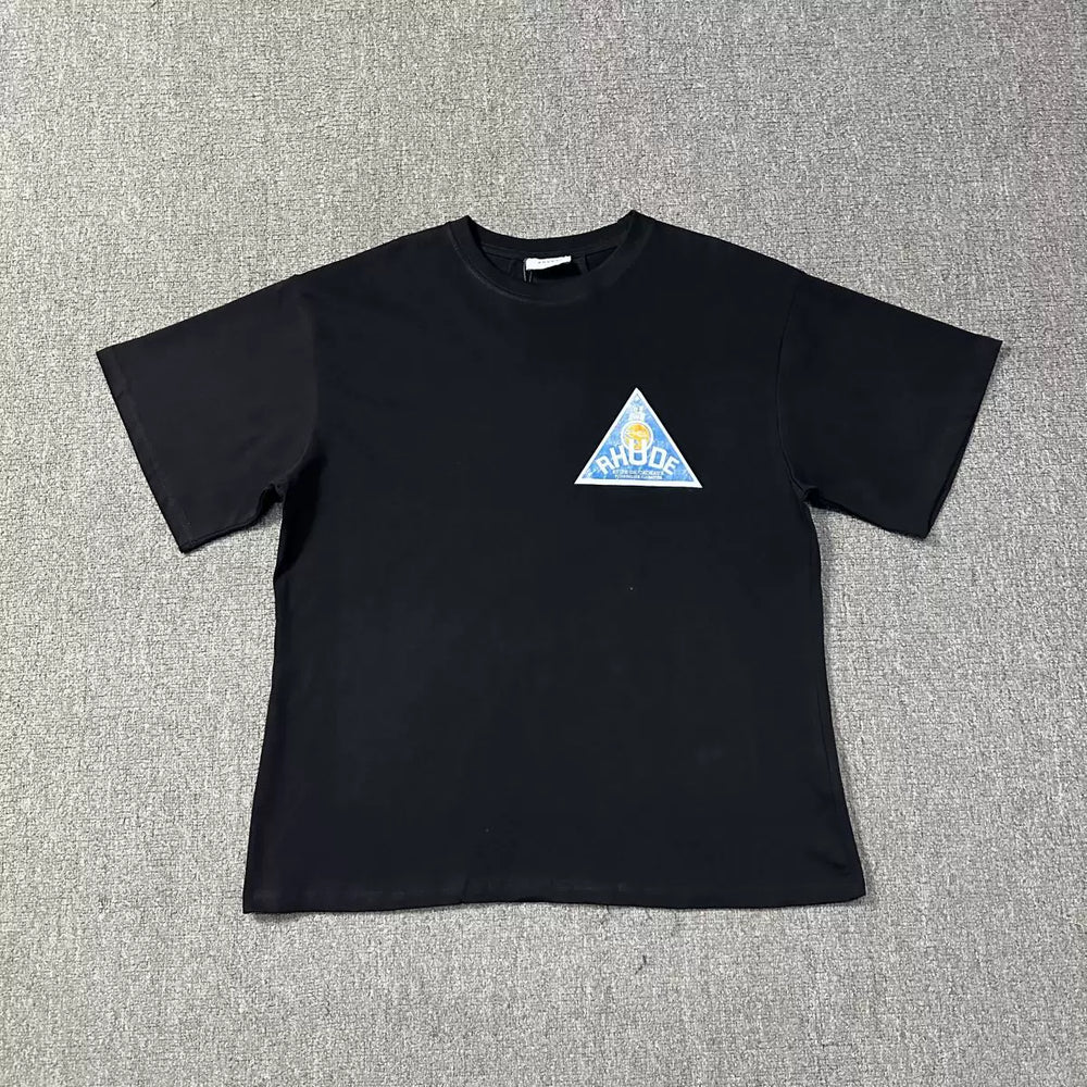 RHUDE American Retro Graphic Printed Oversized Summer Tee