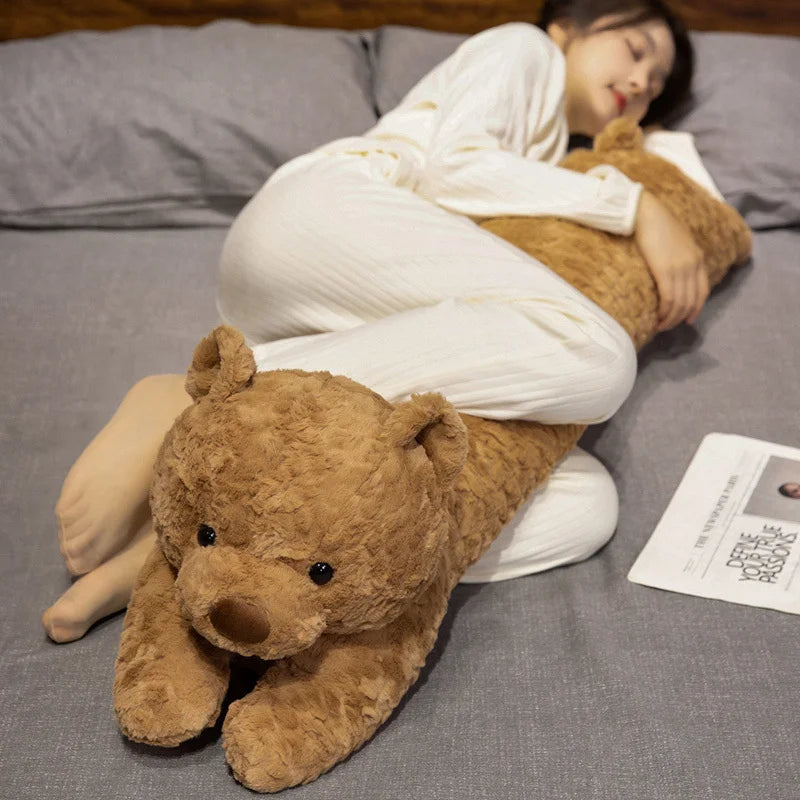 Long Fluffy Bear Snuggle Buddy Plushies