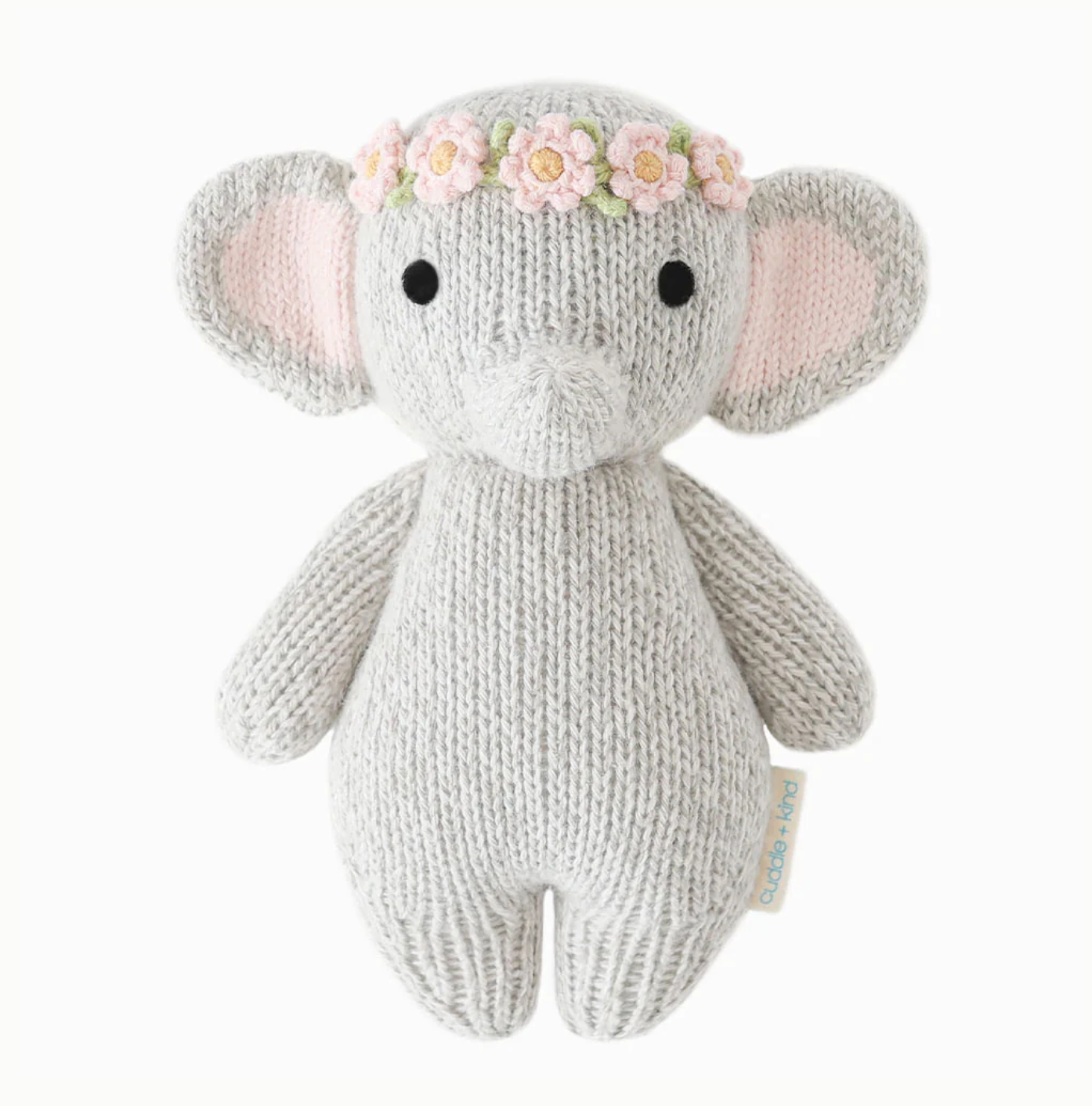 Cuddle + Kind Baby Elephant (Blush Floral Crown)