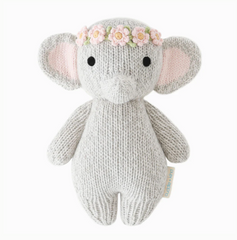 Cuddle + Kind Baby Elephant (Blush Floral Crown)