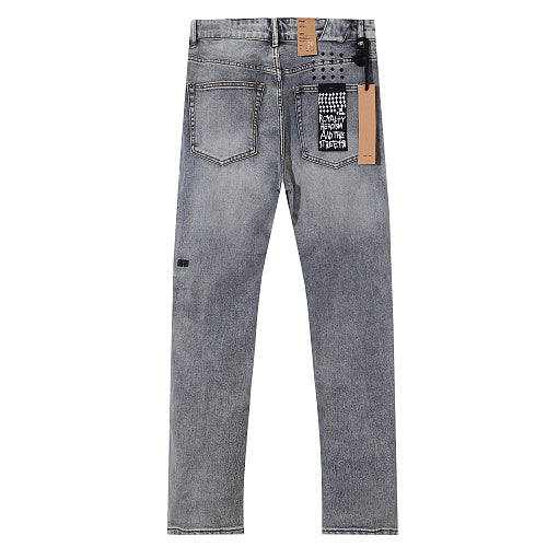 Ksubi Men Gothic Logo Slim Denim Jeans