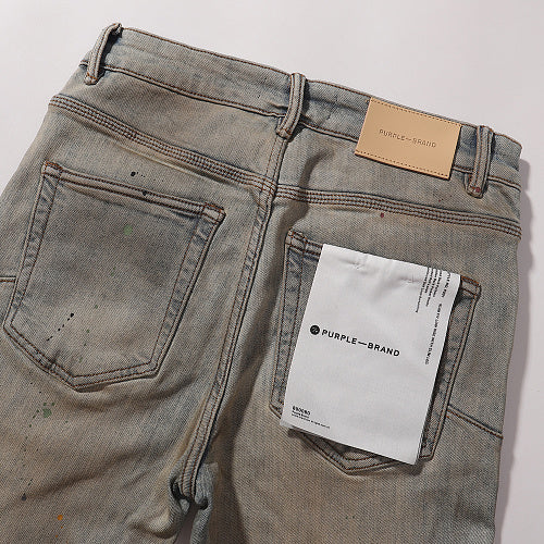 Purple Brand Men Mud Wash Distressed Denim Jeans