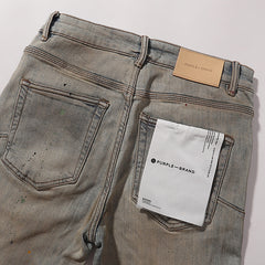Purple Brand Men Mud Wash Distressed Denim Jeans