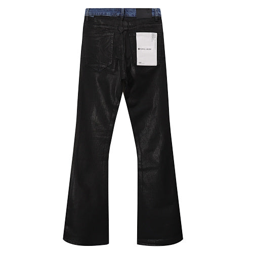 Purple Brand Men Two Tone Black Flare Jeans