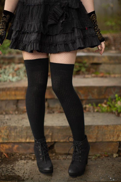 Vertical Lines Thigh High