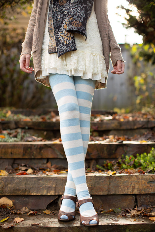 XXL Foot Longer Striped Extraordinary Thigh High