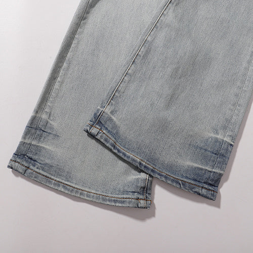 Purple Brand Men Flare Leg Denim Streetwear Jeans
