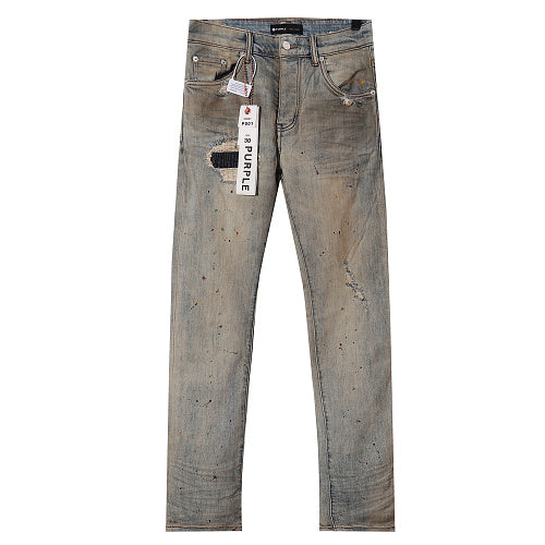 Purple Brand Men Mud Wash Distressed Denim Jeans