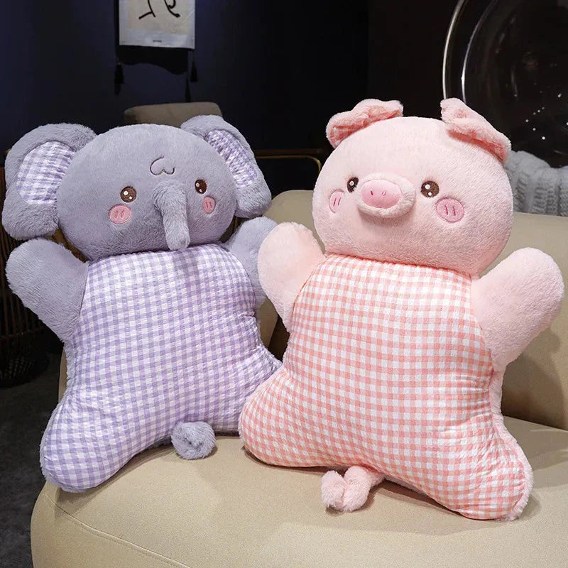 Cozy Pastel Animal Cuddle Cushions