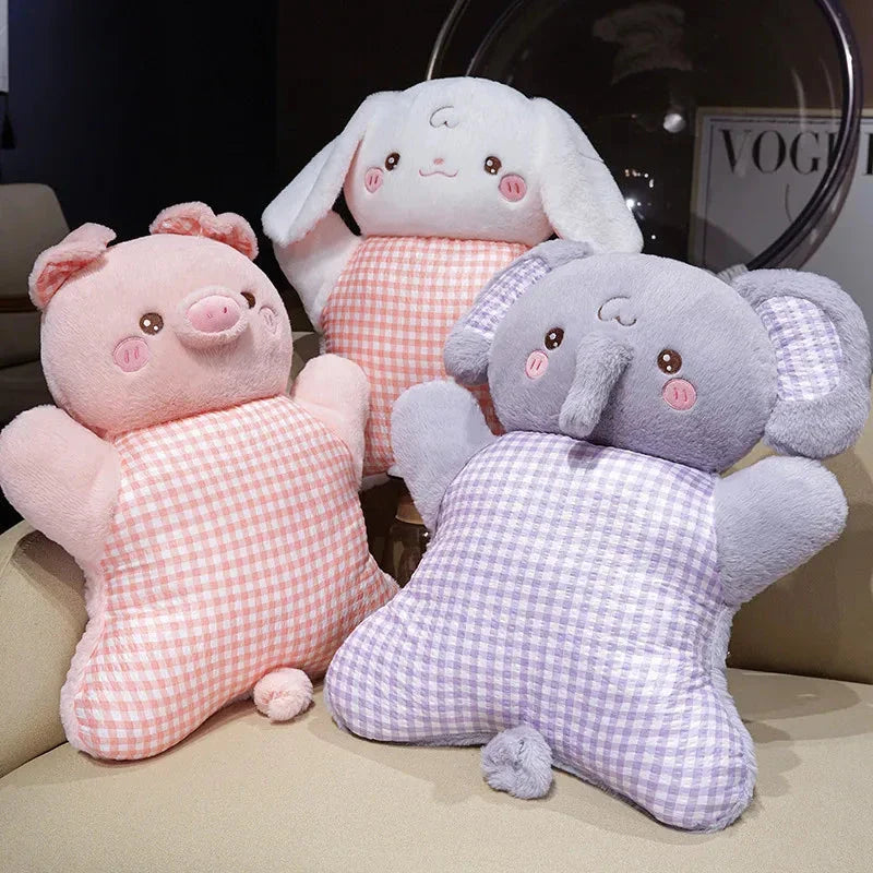 Cozy Pastel Animal Cuddle Cushions