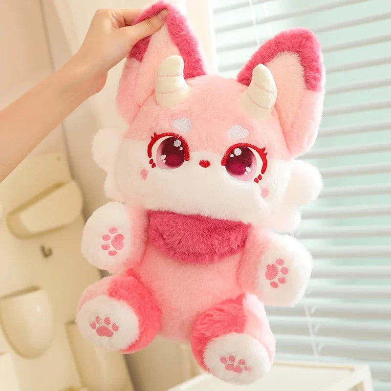 Fluffy Dreamy Horned Fox Plushies