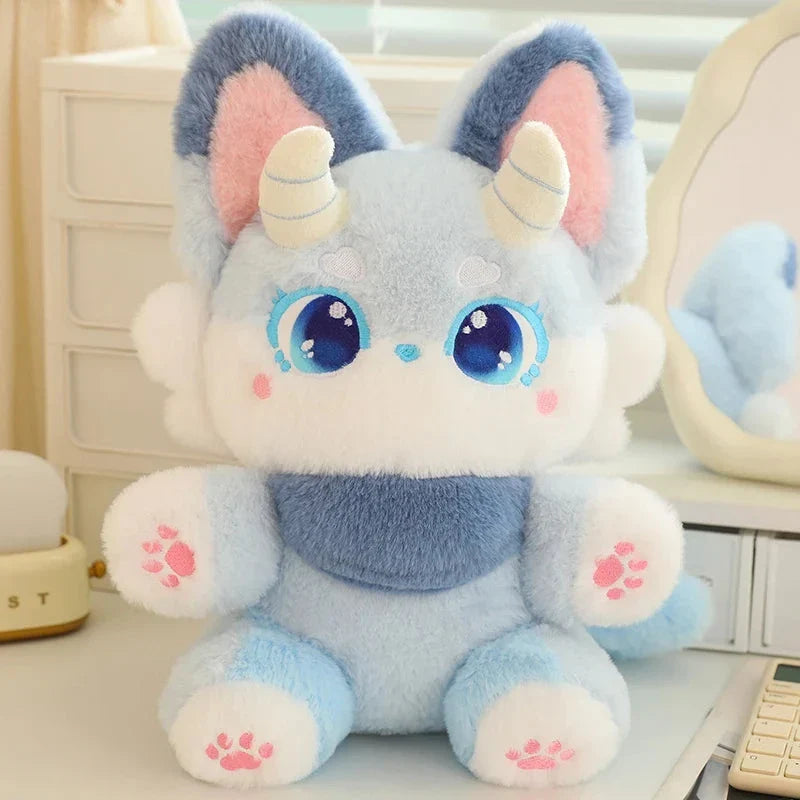 Fluffy Dreamy Horned Fox Plushies