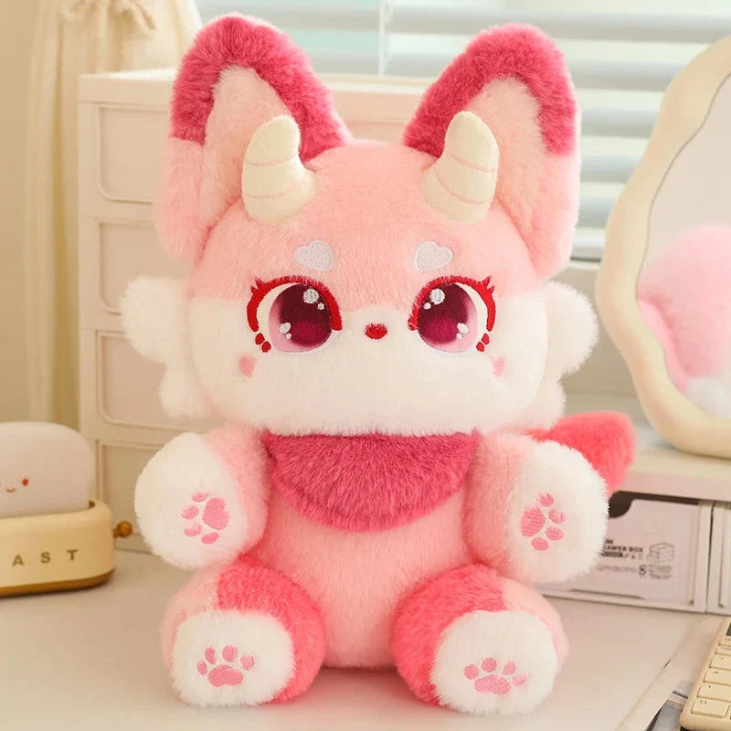 Fluffy Dreamy Horned Fox Plushies