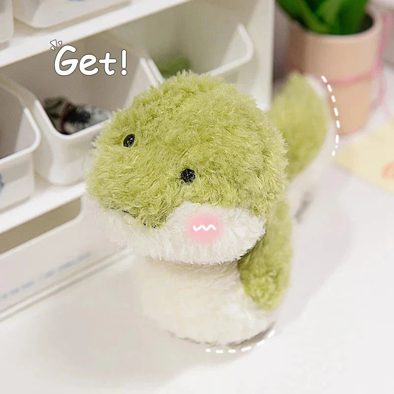 Green Soft Fluffy Snake