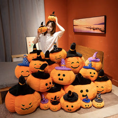 Halloween Pumpkin Black Hat Plushie Collection
