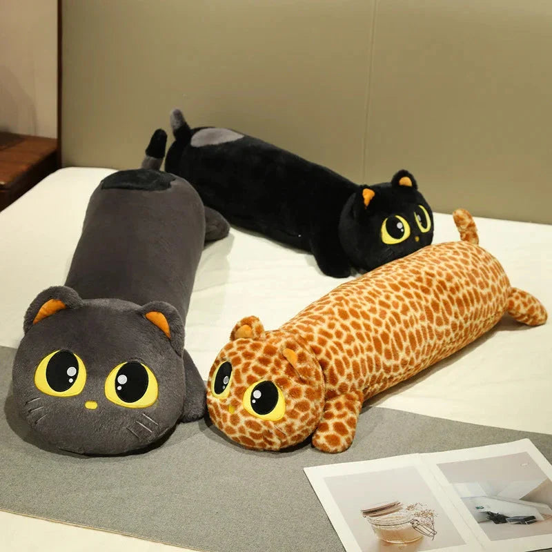 Kawaii Long Snuggly Cat Plush Family