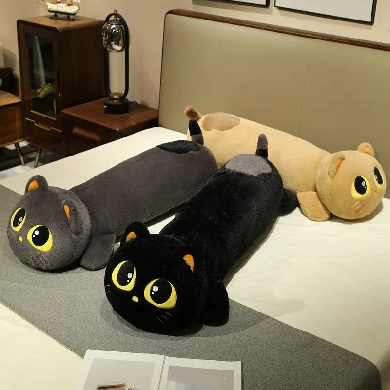 Kawaii Long Snuggly Cat Plush Family
