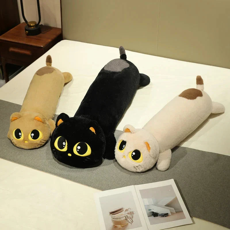 Kawaii Long Snuggly Cat Plush Family