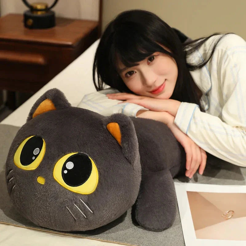 Kawaii Long Snuggly Cat Plush Family