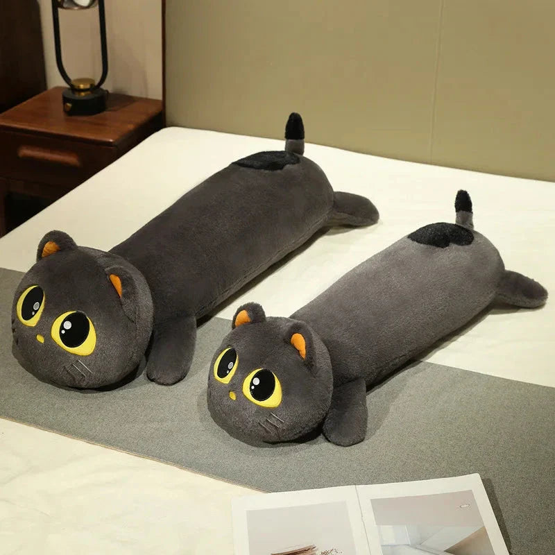 Kawaii Long Snuggly Cat Plush Family