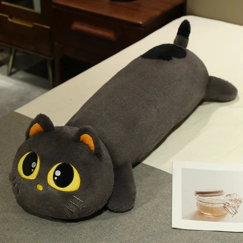 Kawaii Long Snuggly Cat Plush Family