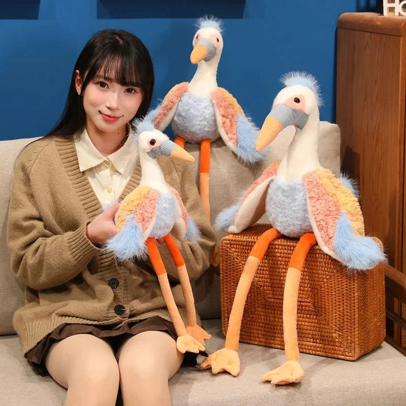 Lila the Long-legged Crane Plush